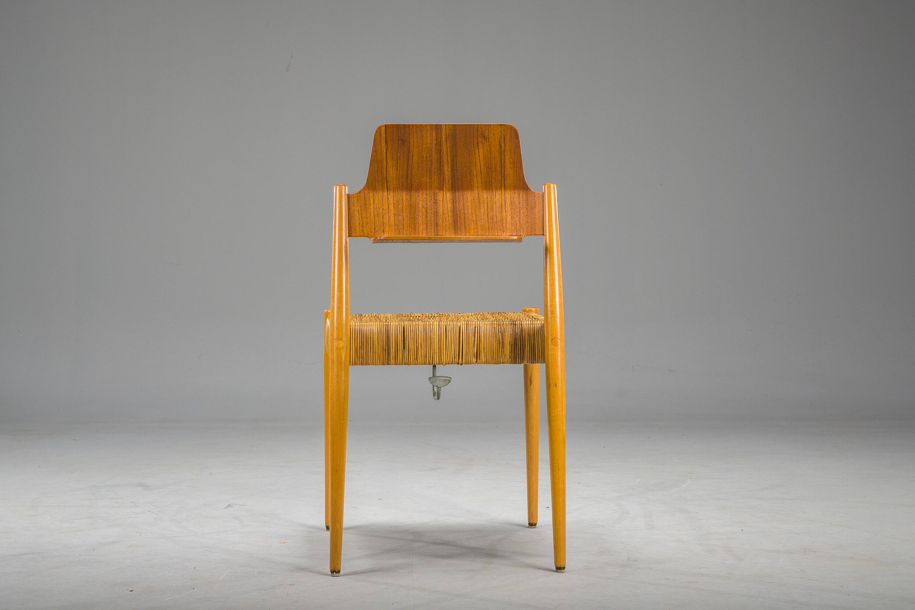 Bauhaus SE19 Chair by Egon Eiermann for Wilde + Spieth, 1950s