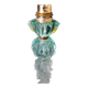 Lampe de chevet en cristal vert Attribuée à Jacques Adnet pour Bacarrat