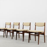 Mid-century modern scandinavian teak dining chair, 1960s, set of 4