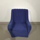 Graceful arm chair / wool bouclé / 70's