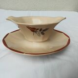 Digoin Sarreguemine gravy boat