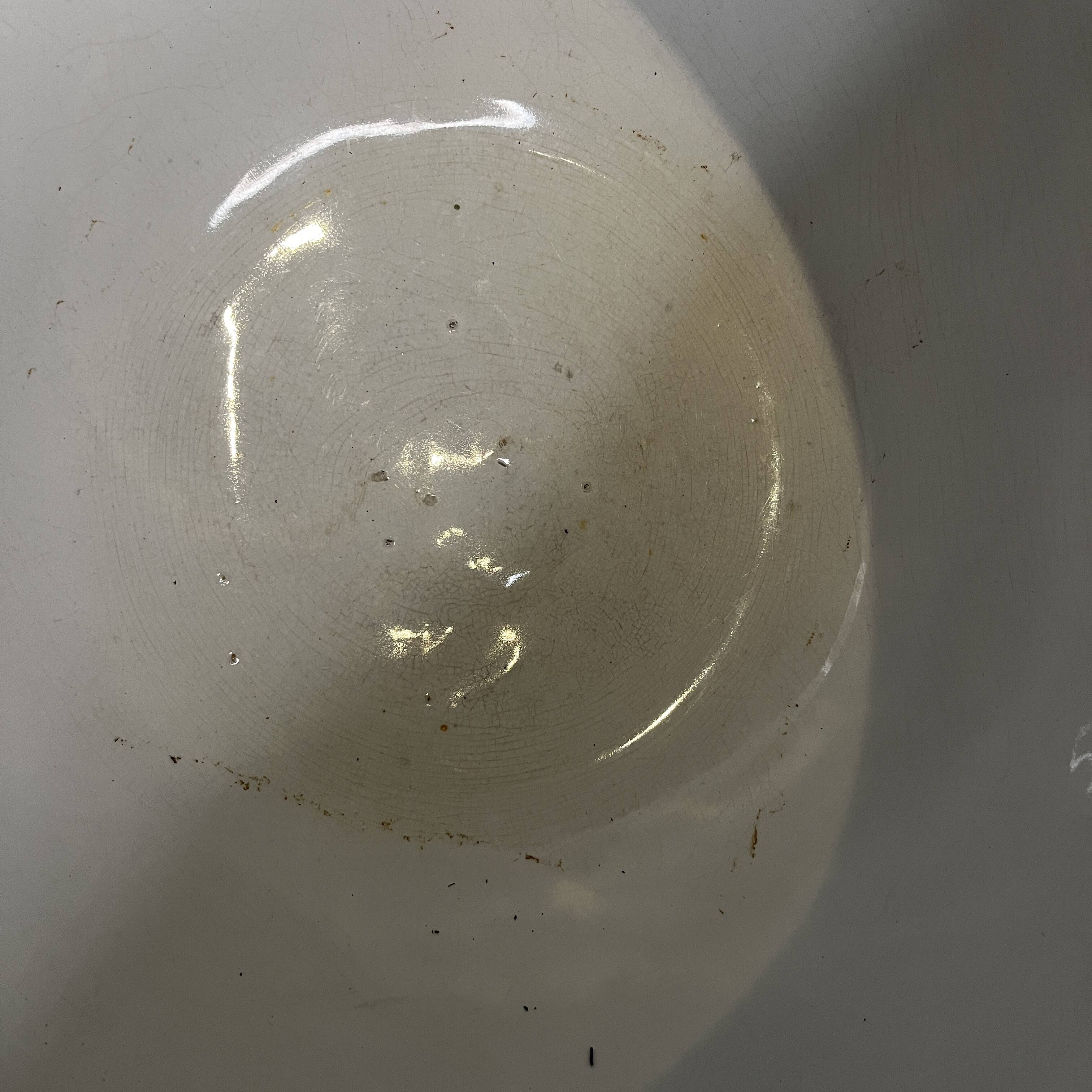 Large Verbanum Stone Laveno cache-pot, floral decoration "Roses" in earthenware ceramic, ca 1900