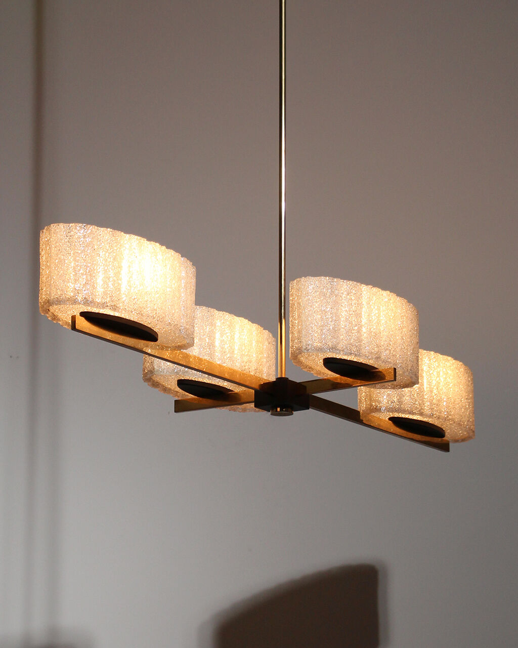 Pendant chandelier 1960 Arlus