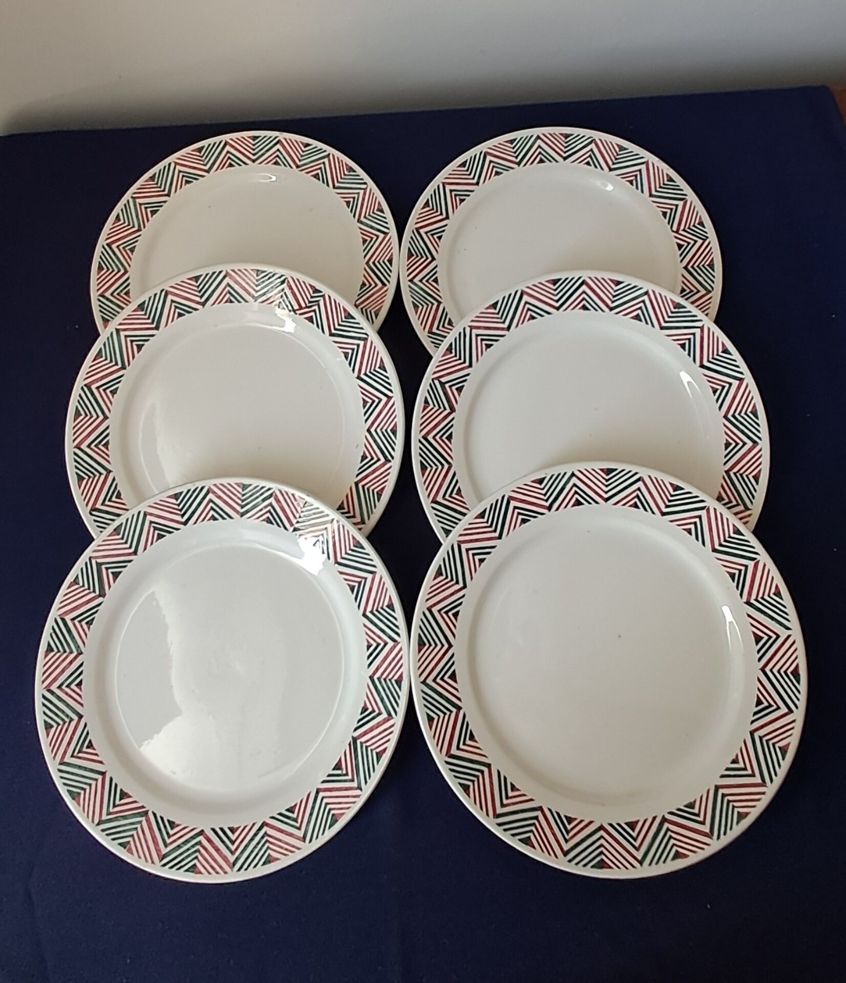 6 flat plates Adèle from Digoin Sarreguemines