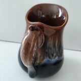 Real stoneware pitcher with grand feu St Flour flames