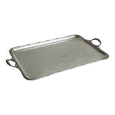 Large rectangular silver-plated tray