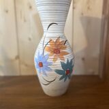 Ceramic vase with floral pattern