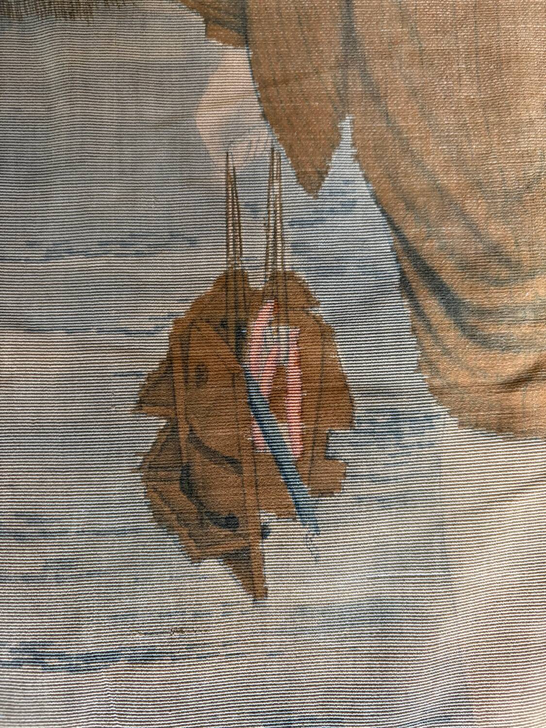 Ancient Japanese tapestry – Yūzen velvet Birodo