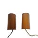 Pair of mid-century wall lamps