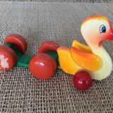 Toy wooden duck