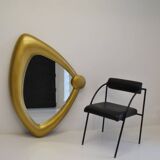 Large free-form Italian mirror 1980