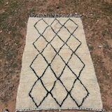 Moroccan beni ourain rug 92x153 cm