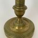 PAIR OF CANDLE HOLDERS PERIOD RESTORATION 19TH BRONZE GILDED CISELE GUILLAUCHE
