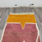 Handmade Beni Ouraine rug, size 100 x 200 cm