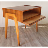 Vintage wooden bedside table 1960