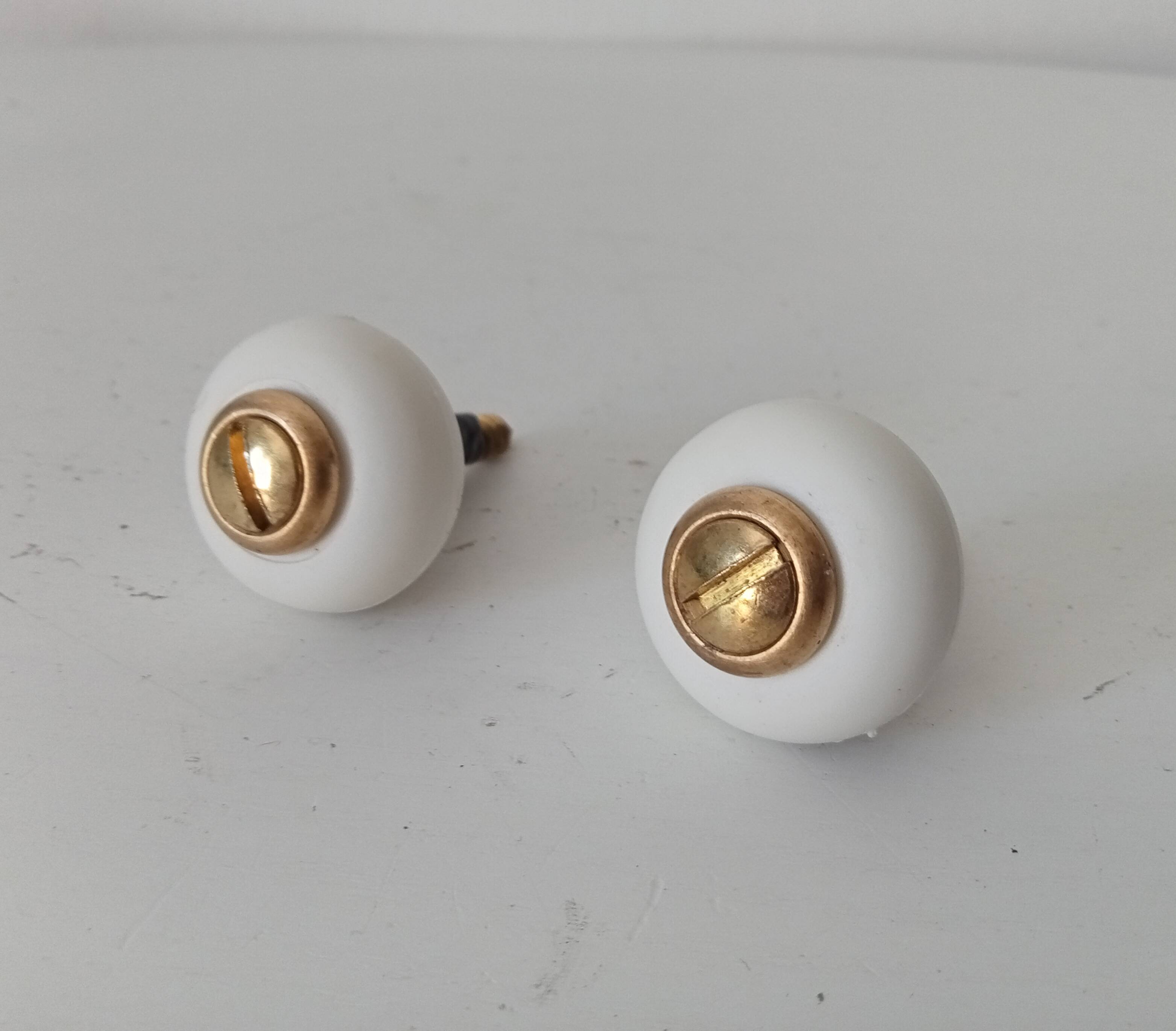 Pair of vintage furniture handles from the 70s