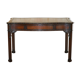 WARING & GILLOW library desk in the style of Thomas Chippendale with a leather top.