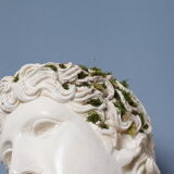 Roman head in waxed plaster