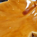 Trio of vintage ceramic leaves from the 50s and 60s