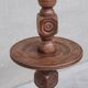 Geometric style oak french mid-century floor light