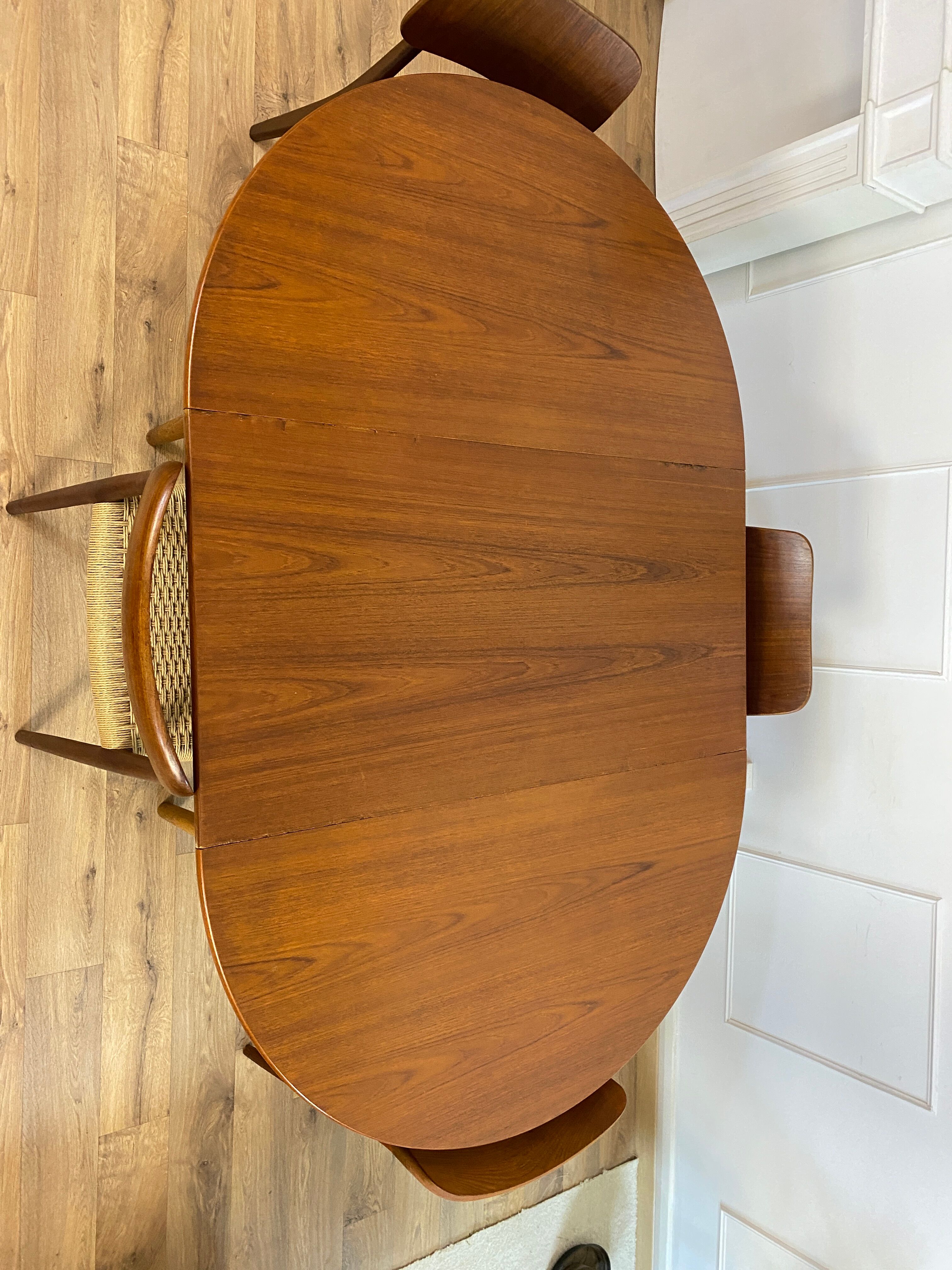Round vintage dining table