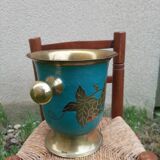 Cloisonné and enamelled champagne bucket with grapes
