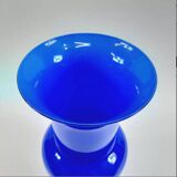 Pair of amphora vase and flat vase, vintage Murano glass.