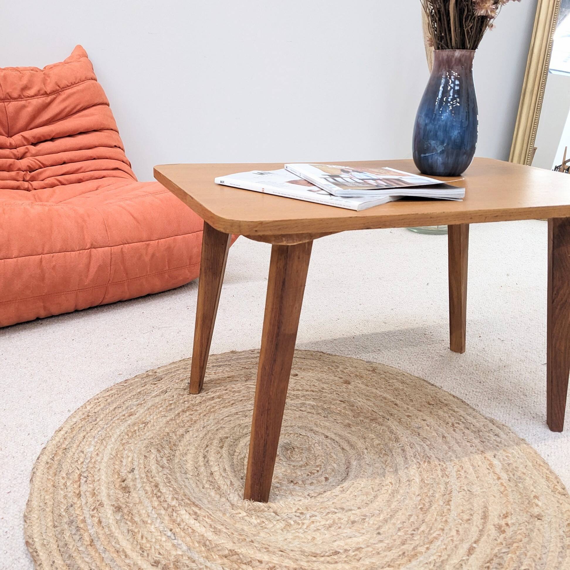 Vintage oak coffee table