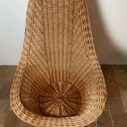 Fauteuil en osier tressé
