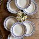 Set of 8 vintage deep plates