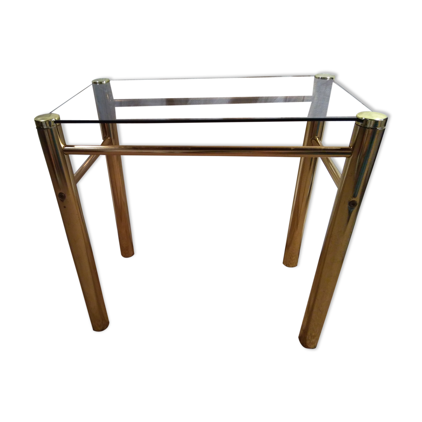 Smoked glass side table