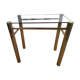 Table d'appoint verre fumé