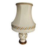 Vintage Moustiers earthenware lamp