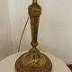 Chiseled bronze brass candlestick bouillotte lamp