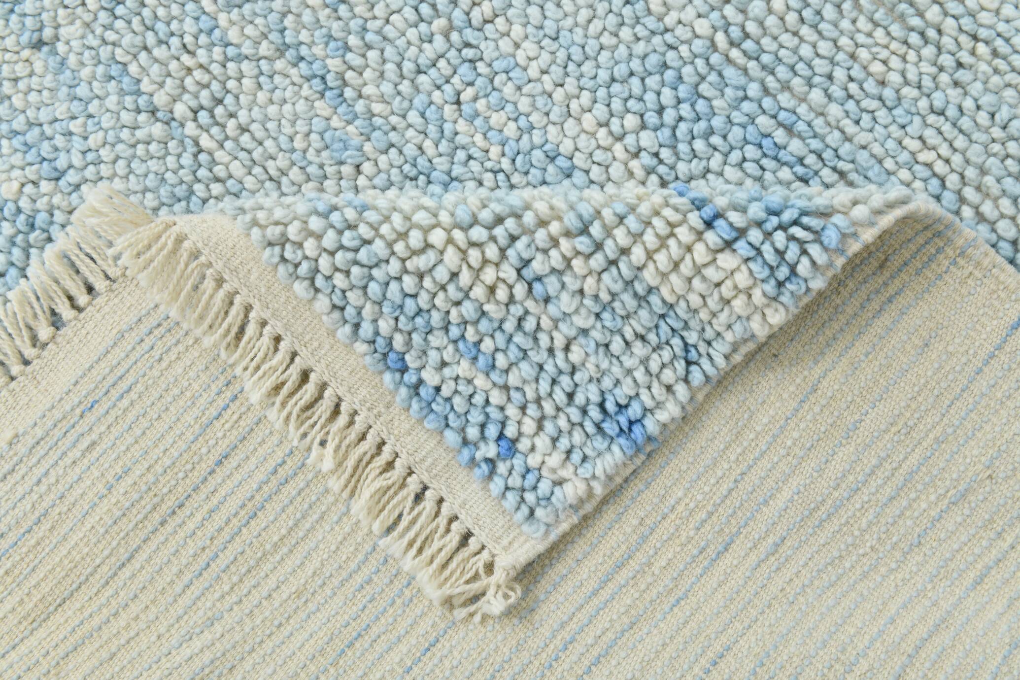 8x11 light blue large oushak rug, 244x344cm