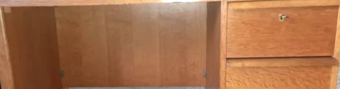 Vintage Scandinavian teak desk