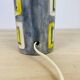 50s ceramic lamp, wool lampshade