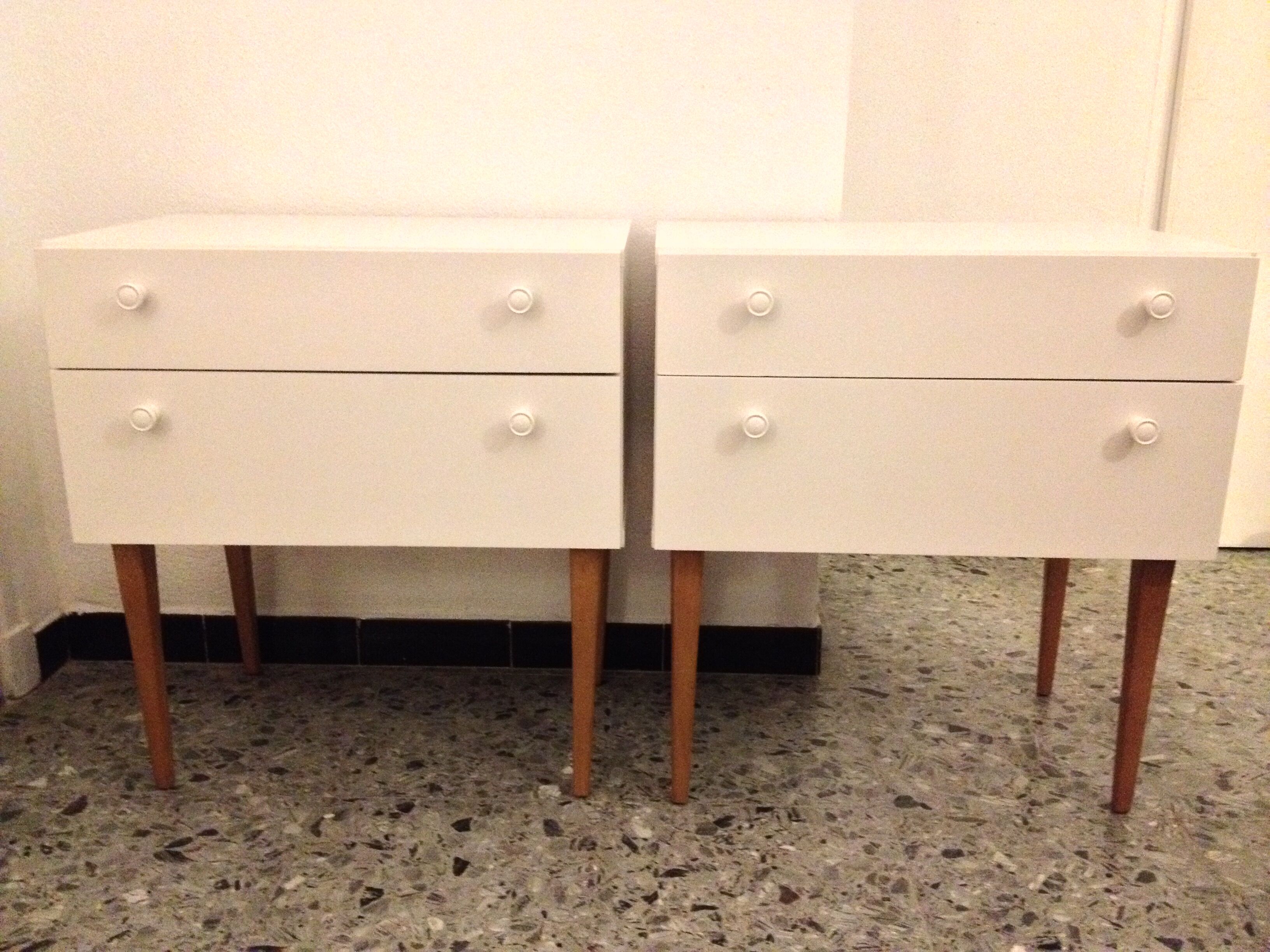 Pair of Scandinavian nightstands
