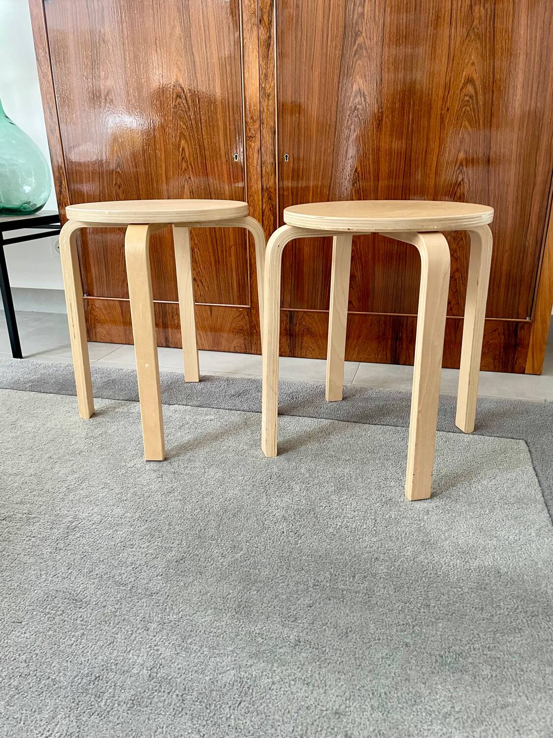 Pair of IKEA Frosta stools in perfect condition