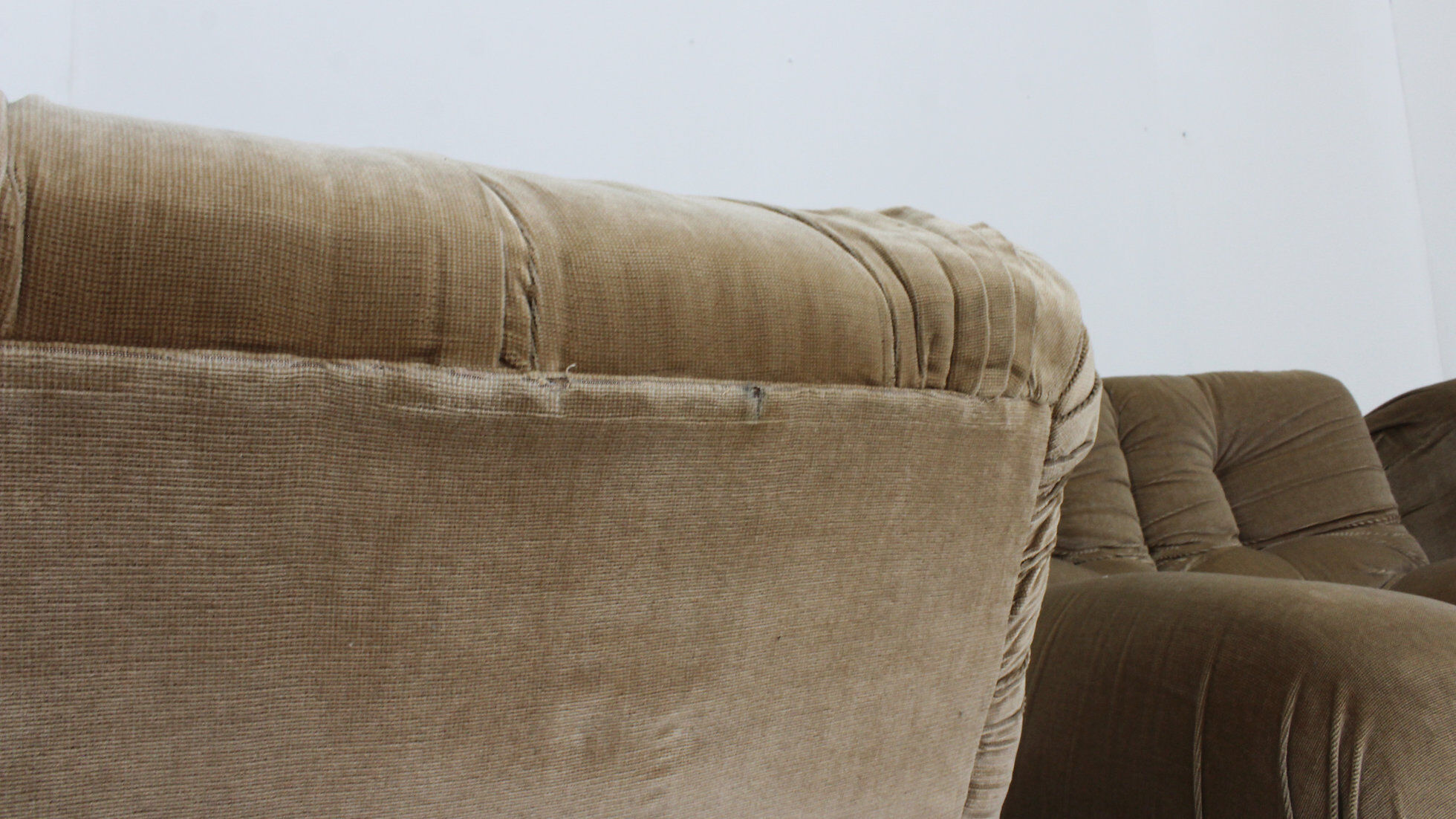 Vintage Italian curved modular sofa by Rossi di Albizzate 1970s