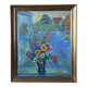 Oil painting on cardboard signed, dimensions: height - 88 cm, width - 75 cm.