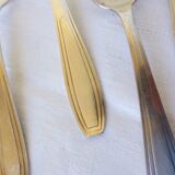 6 Apollo Art Deco Style Soup Spoons