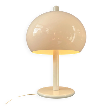 Vintage Space Age white Dijkstra mushroom table lamp