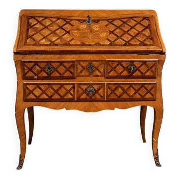 Bureau de pente en marqueterie – Époque Louis XV
