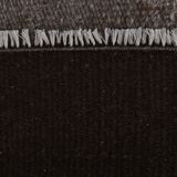 418x65 cm dark brown beige turkish runner wool kilim rug, corridor kilim