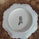Empty pocket dish Gien Renaissance earthenware blue background D20 cm