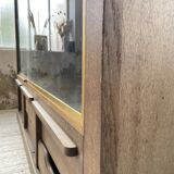 XXL oak display cabinet