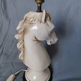 1970s ceramic horse lamp