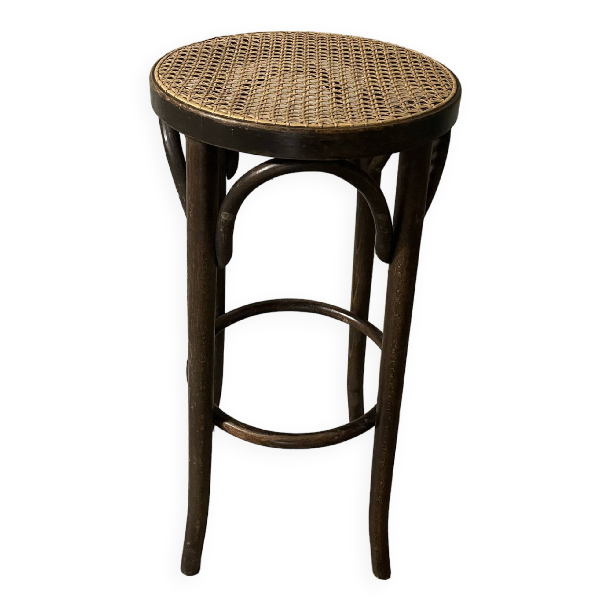 Cane bar stool