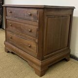 Petite commode en bois vintage 3 tiroirs